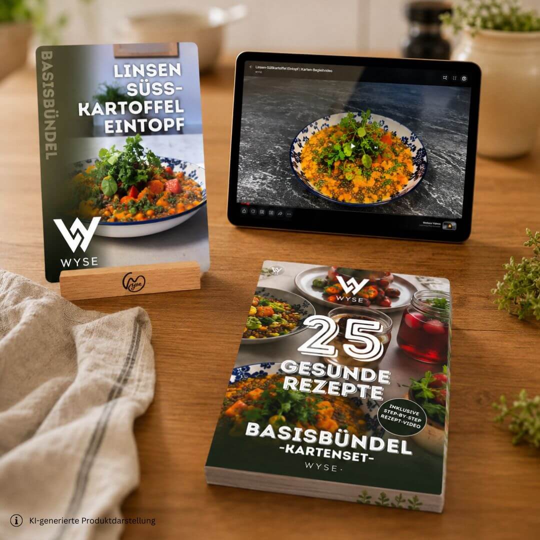 Rezeptkarten einfach & gesund  mit Aufsteller