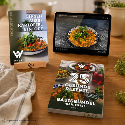 Rezeptkarten einfach & gesund  mit Aufsteller