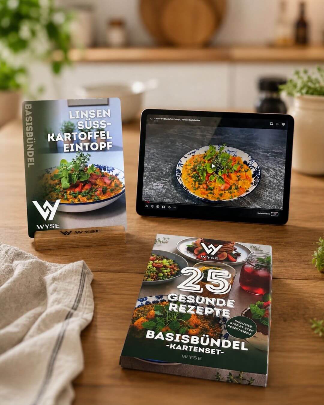 Rezeptkarten Basisbündel mit Aufsteller