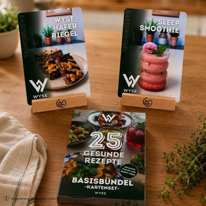 Rezeptkarten einfach & gesund  mit Aufsteller