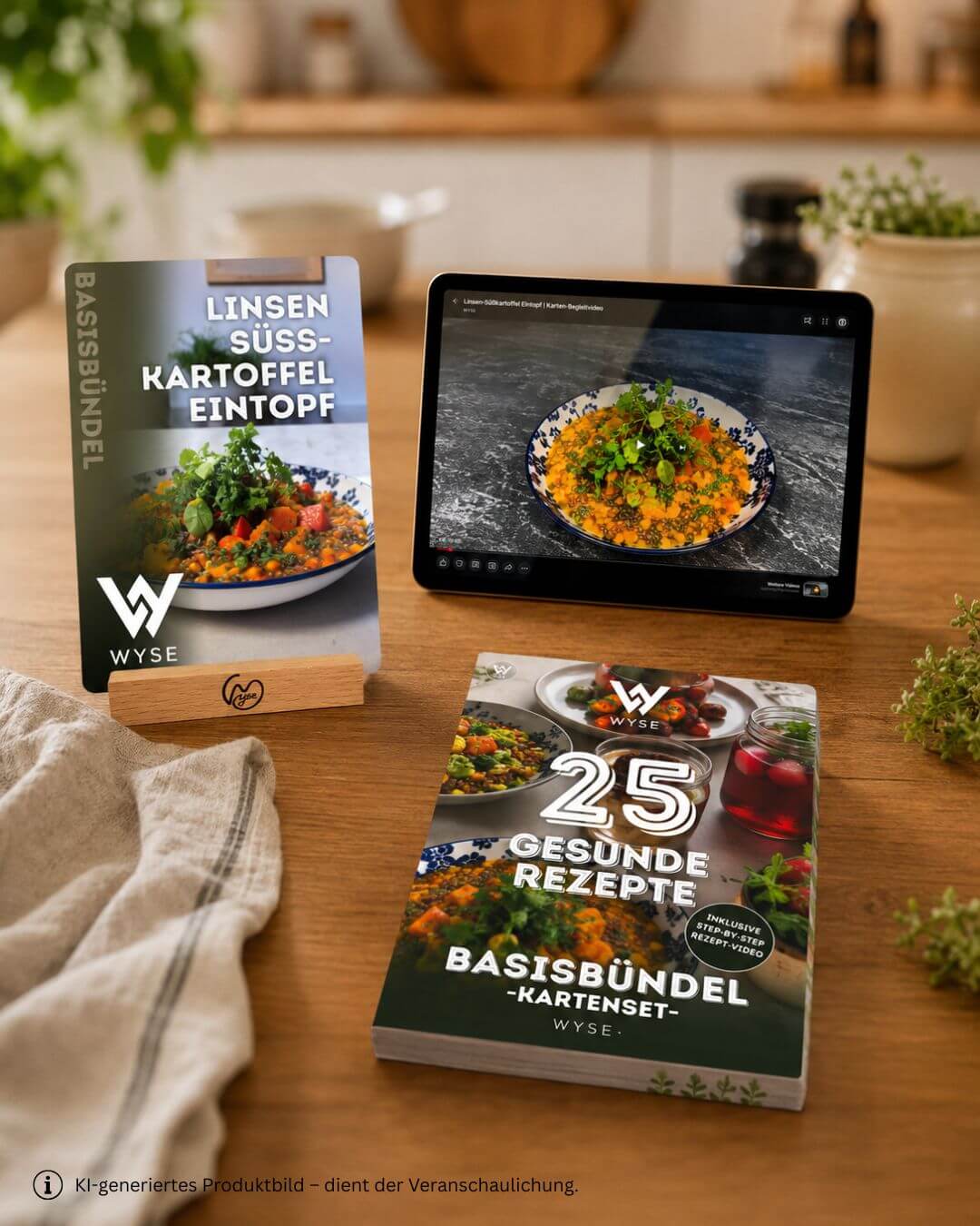 Rezeptkarten Basisbündel mit Aufsteller