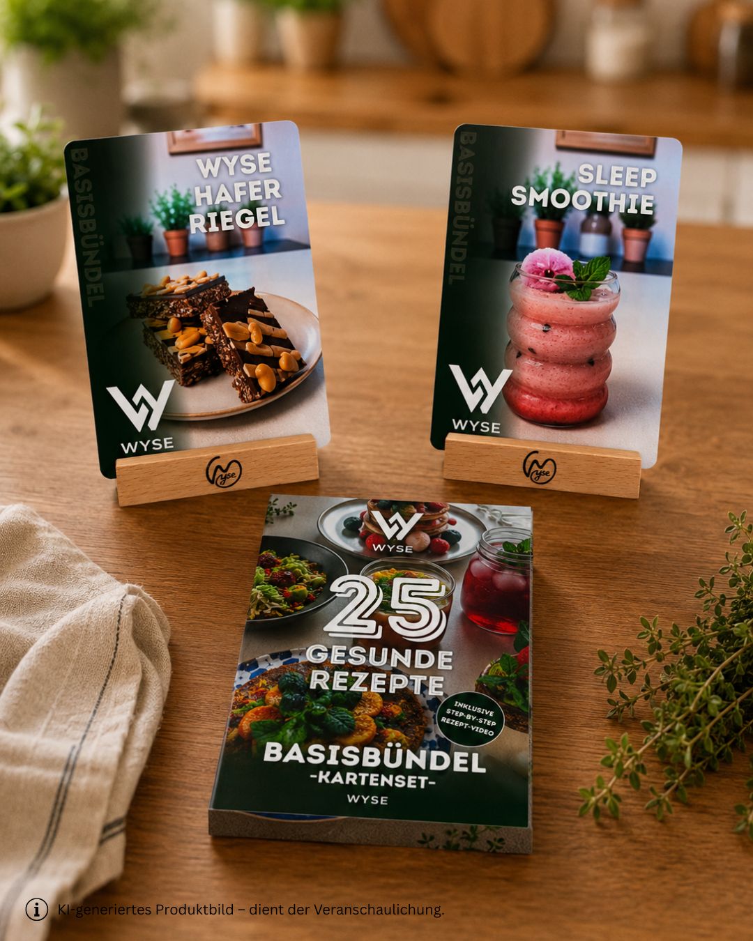 Rezeptkarten Basisbündel mit Aufsteller